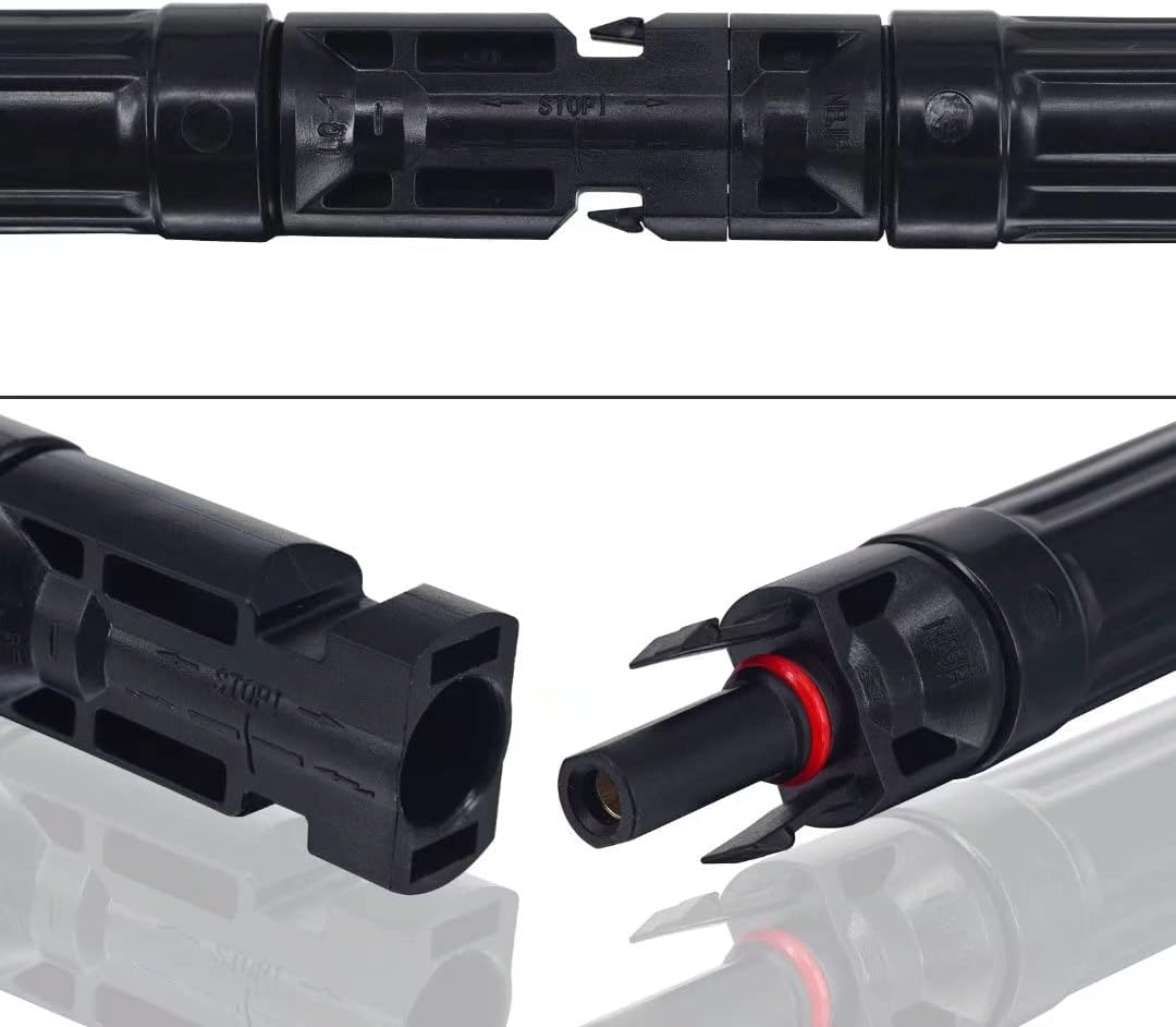 20A Solar Fuse Holder Inline with Male and Female Connector for Solar Panel and Solar Controller, Waterproof Solar Fuse Connector, Solar Surge Protection Device 5pcs