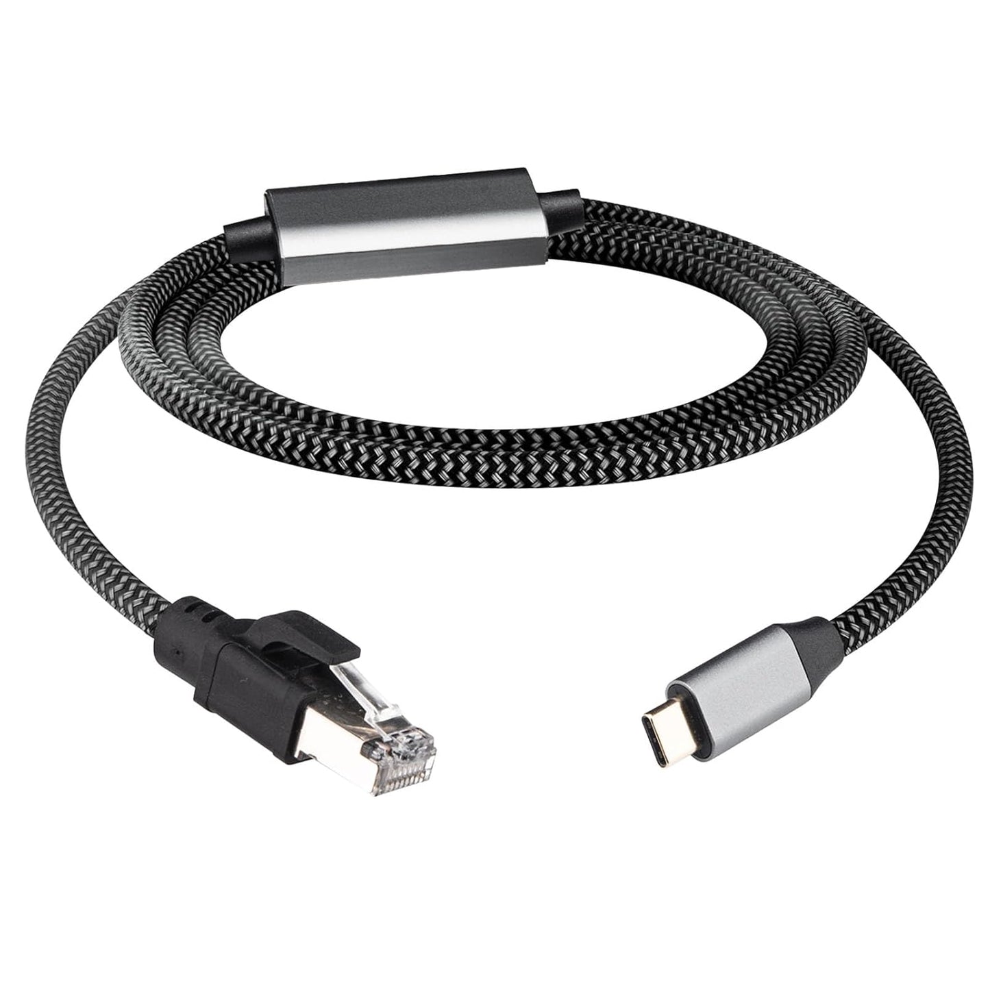 1.2M/3.94FT 1000M USB C to RJ45 Ethernet Cable, Type C Male to RJ45 Gigabit Ethernet LAN Cable, No Delay for iPhone 16/15 Series, MacBook Air/Pro, iPad, Galaxy, Switch, Laptop, PC, Desktop