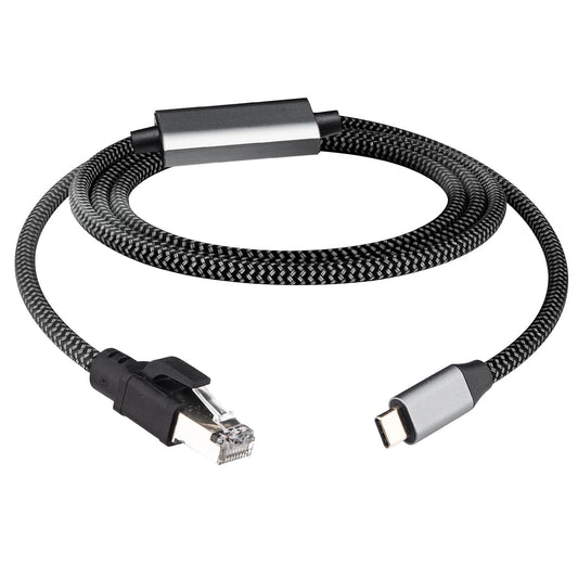 1.2M/3.94FT 1000M USB C to RJ45 Ethernet Cable, Type C Male to RJ45 Gigabit Ethernet LAN Cable, No Delay for iPhone 16/15 Series, MacBook Air/Pro, iPad, Galaxy, Switch, Laptop, PC, Desktop