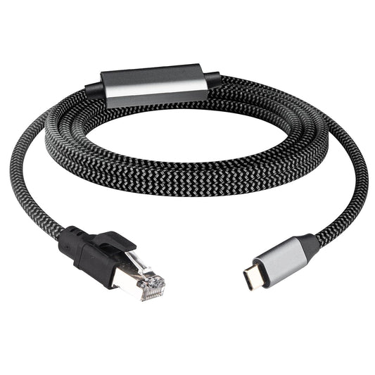 3M/9.84FT 1000M USB C to RJ45 Ethernet Cable, Type C Male to RJ45 Gigabit Ethernet LAN Cable, No Delay for iPhone 16/15 Series, MacBook Air/Pro, iPad, Galaxy, Switch, Laptop, PC, Desktop