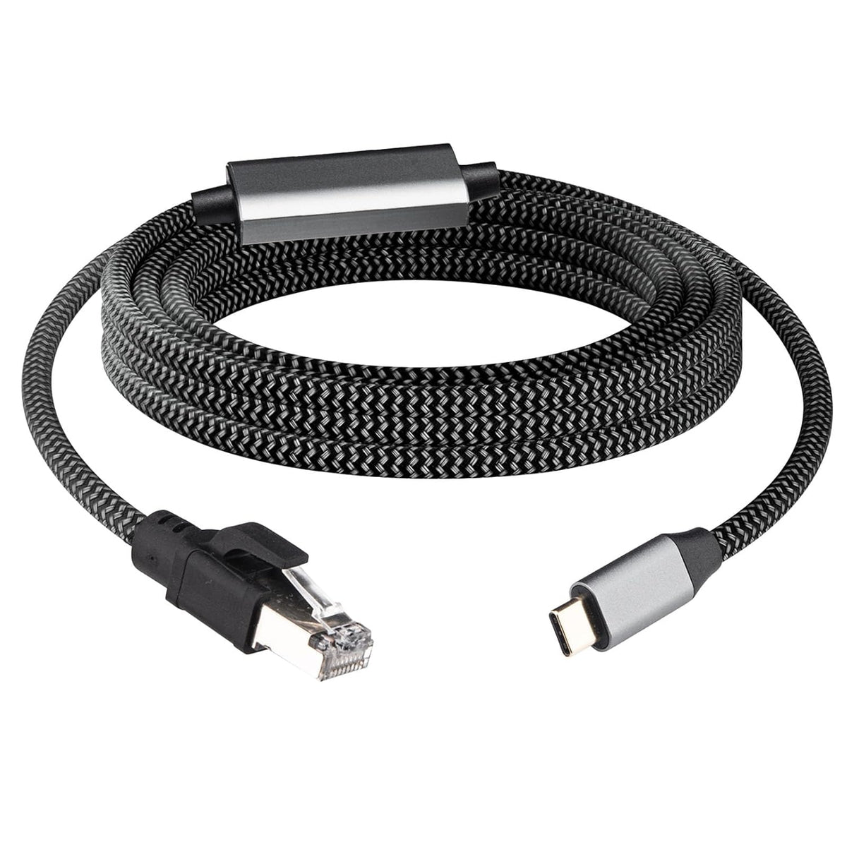 5M/16.4FT 1000M USB C to RJ45 Ethernet Cable, Type C Male to RJ45 Gigabit Ethernet LAN Cable, No Delay for iPhone 16/15 Series, MacBook Air/Pro, iPad, Galaxy, Switch, Laptop, PC, Desktop
